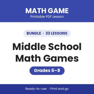 Middle School Math Games - MEGA BUNDLE